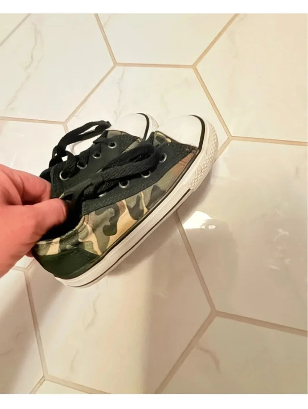 Camouflage converse shoes 8c
